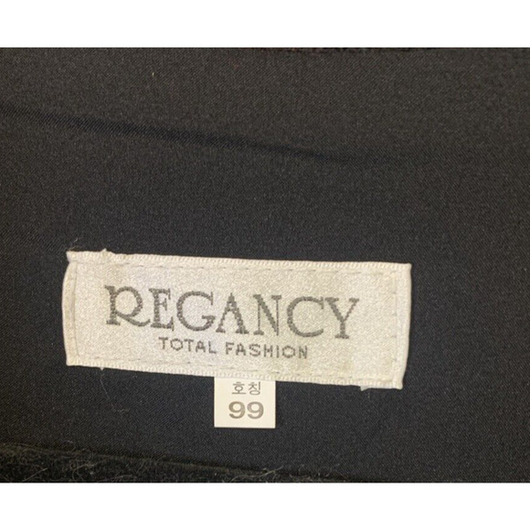 Regancy Total Fashion Midi Dress Womens Large 10/12 Black wRed Geometric Print - Picture 11 of 15